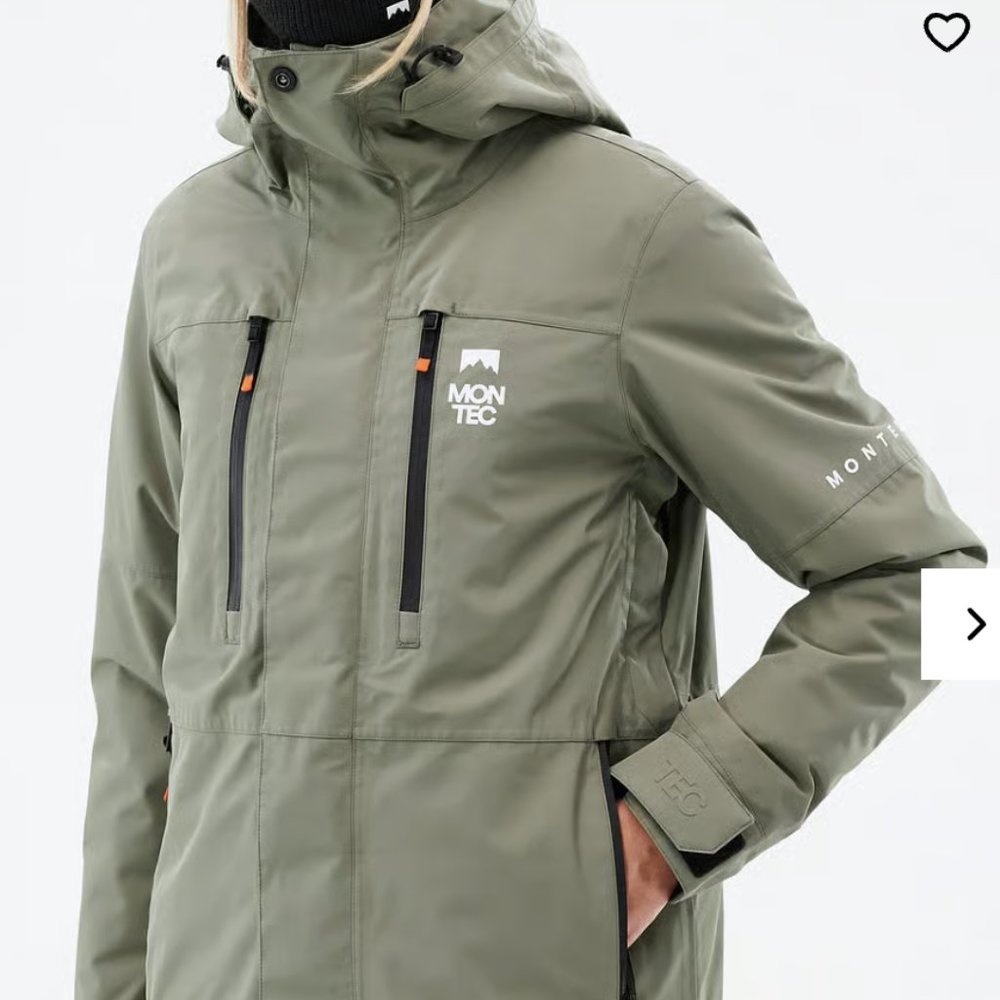 Montec Fawk W Greenish Womens Ski Jacket SMALL